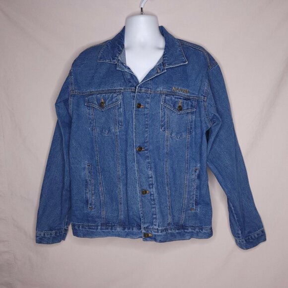Aladdin Las Vegas Denim Jacket Size XL Embroidered Genie Lamp - Picture 2 of 6